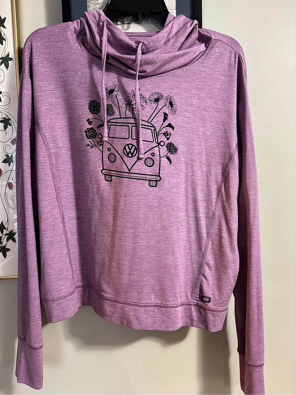 OGIO Endurance Ladies Force Hoodie Floral Volkswagen Cowl Neck Hoodie Size Large